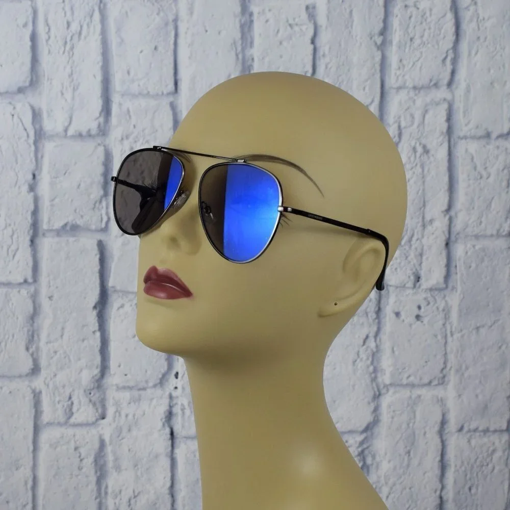 NWT Lucky Brand Capitola Aviator Sunglasses Blue